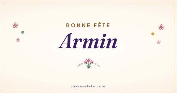 Image « Bonne fête Armin » au format large