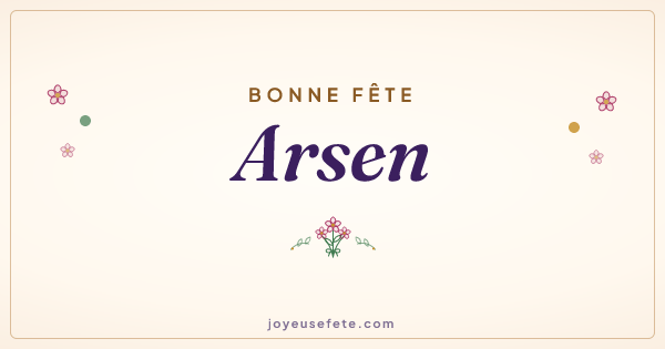 Image « Bonne fête Arsen » au format large