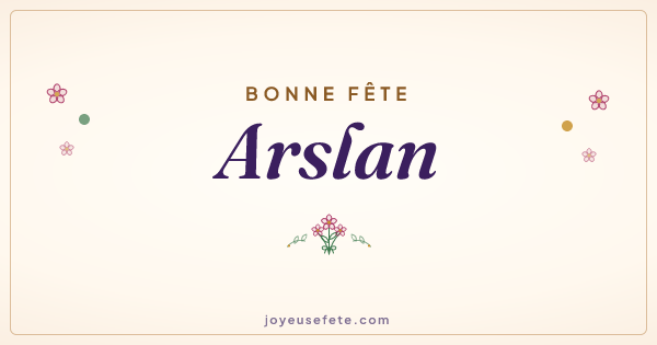 Image « Bonne fête Arslan » au format large