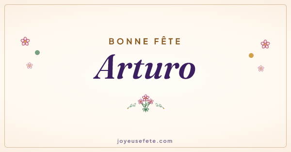 Image « Bonne fête Arturo » au format large