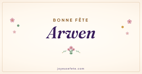 Image « Bonne fête Arwen » au format large