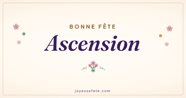 Image « Bonne fête Ascension » au format large