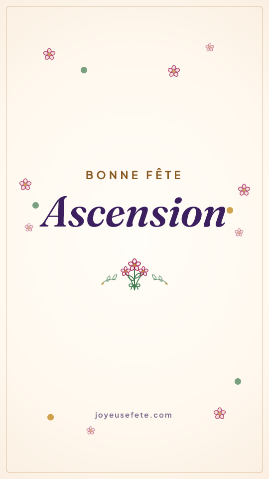 Image « Bonne fête Ascension » au format story