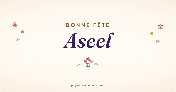 Image « Bonne fête Aseel » au format large