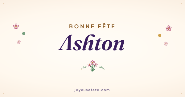 Image « Bonne fête Ashton » au format large