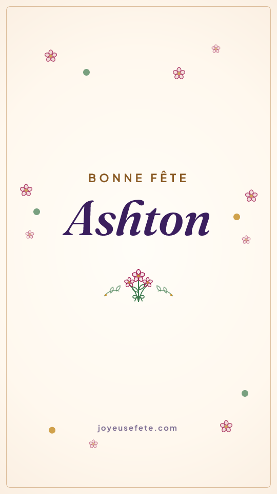 Image « Bonne fête Ashton » au format story