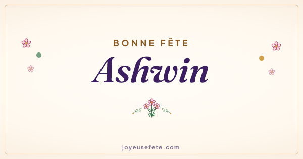 Image « Bonne fête Ashwin » au format large
