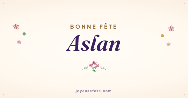 Image « Bonne fête Aslan » au format large