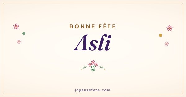 Image « Bonne fête Asli » au format large