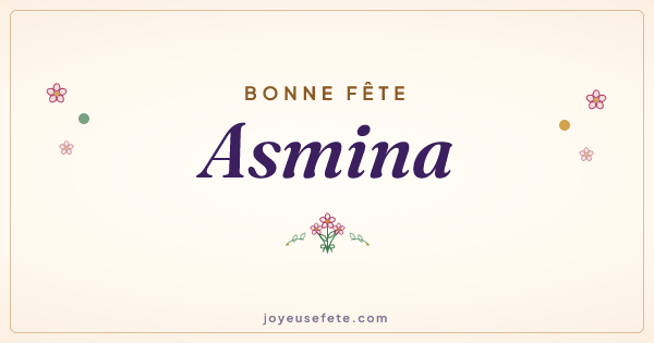 Image « Bonne fête Asmina » au format large