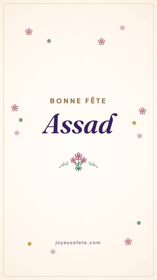 Image « Bonne fête Assad » au format story