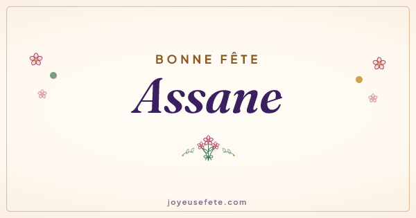 Image « Bonne fête Assane » au format large