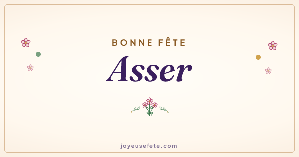 Image « Bonne fête Asser » au format large