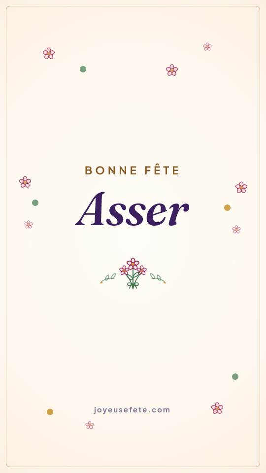 Image « Bonne fête Asser » au format story