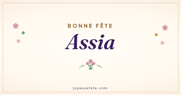 Image « Bonne fête Assia » au format large