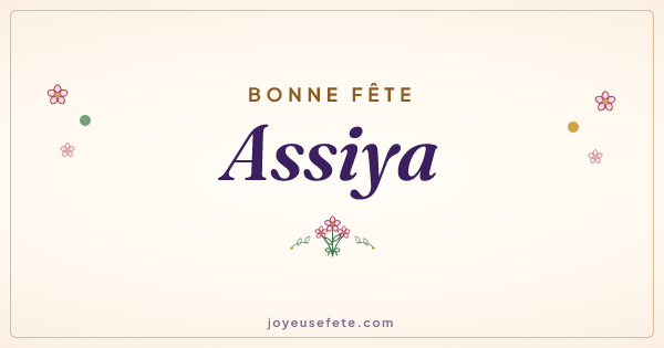 Image « Bonne fête Assiya » au format large