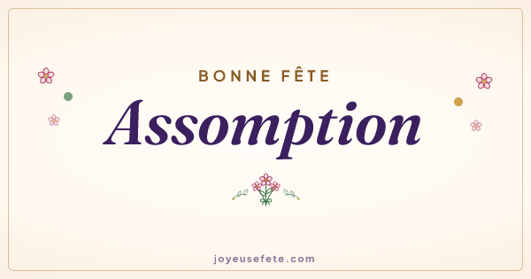 Image « Bonne fête Assomption » au format large
