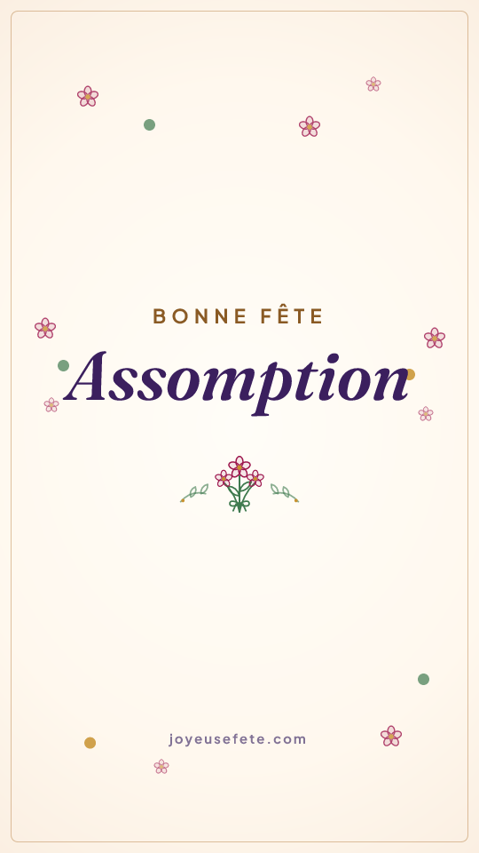 Image « Bonne fête Assomption » au format story