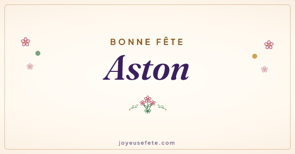 Image « Bonne fête Aston » au format large