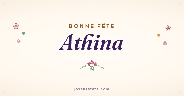 Image « Bonne fête Athina » au format large