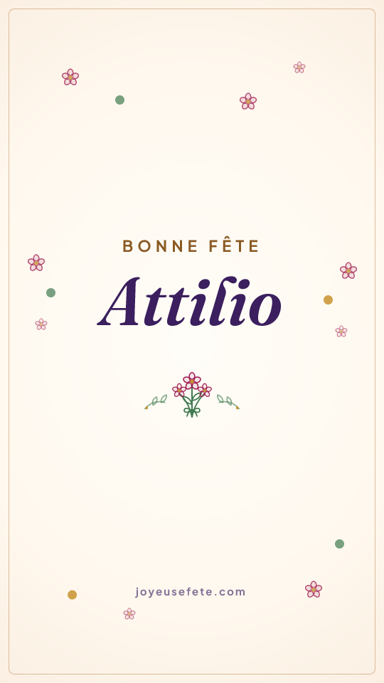 Image « Bonne fête Attilio » au format story