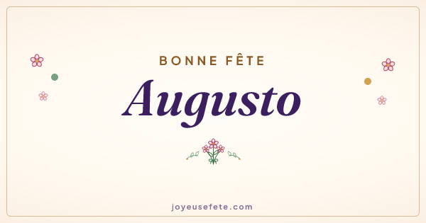 Image « Bonne fête Augusto » au format large