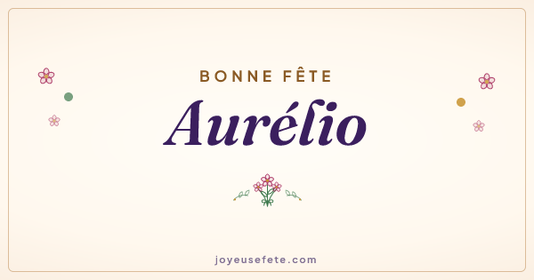 Image « Bonne fête Aurélio » au format large