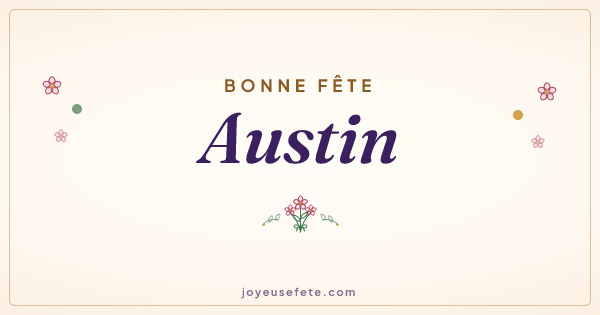 Image « Bonne fête Austin » au format large