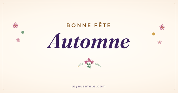 Image « Bonne fête Automne » au format large