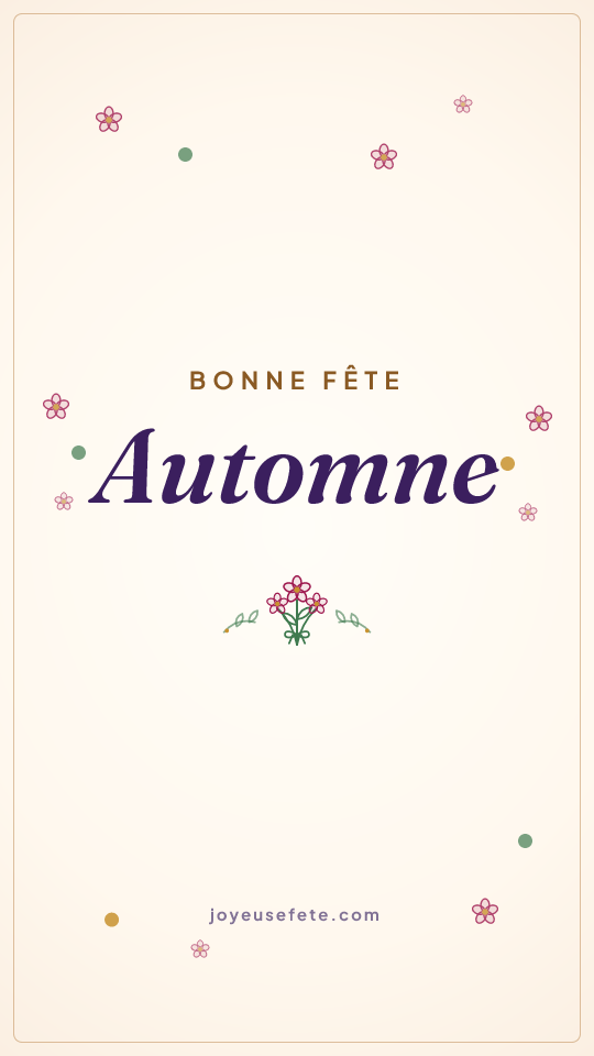 Image « Bonne fête Automne » au format story