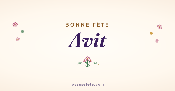 Image « Bonne fête Avit » au format large