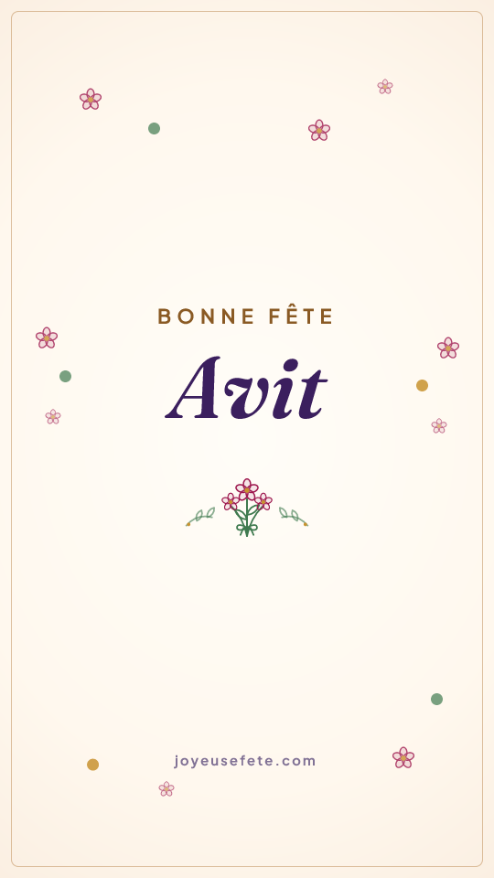 Image « Bonne fête Avit » au format story