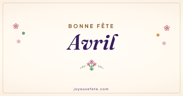 Image « Bonne fête Avril » au format large