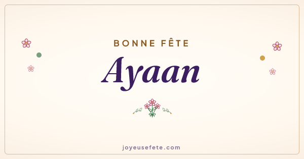 Image « Bonne fête Ayaan » au format large