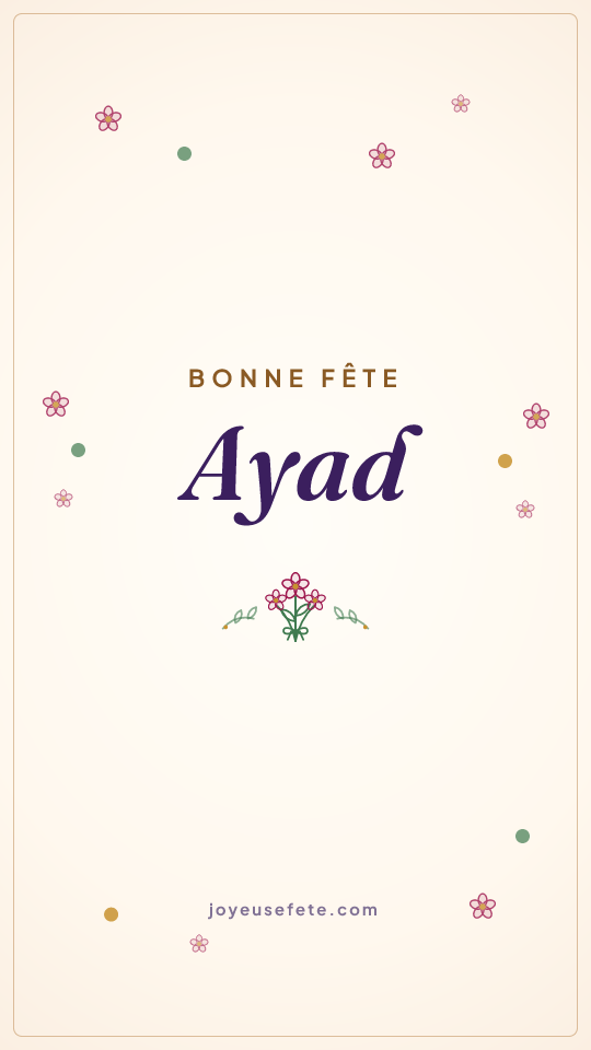 Image « Bonne fête Ayad » au format story