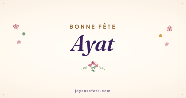 Image « Bonne fête Ayat » au format large
