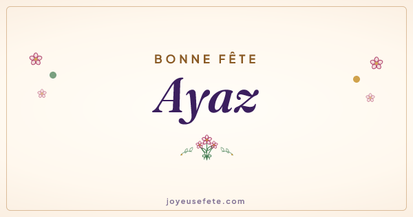 Image « Bonne fête Ayaz » au format large