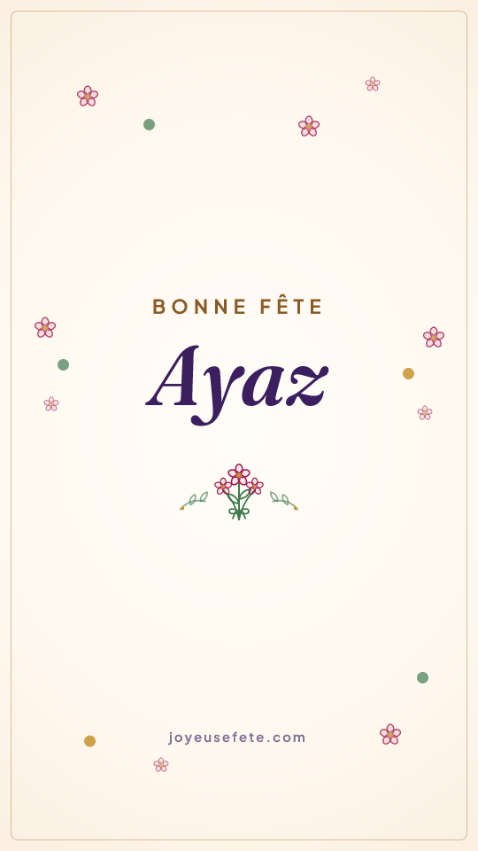 Image « Bonne fête Ayaz » au format story