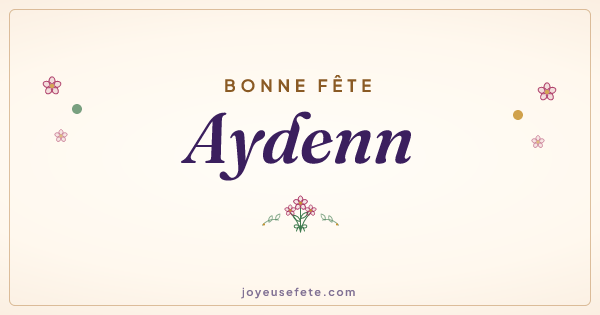 Image « Bonne fête Aydenn » au format large