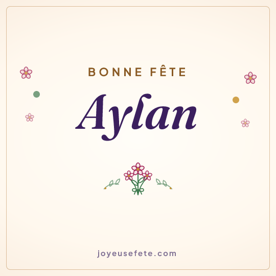 Image carrée « Bonne fête Aylan » pour WhatsApp