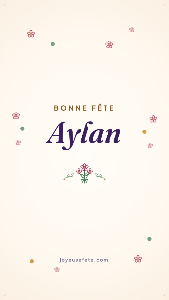 Image « Bonne fête Aylan » au format story