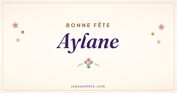 Image « Bonne fête Aylane » au format large