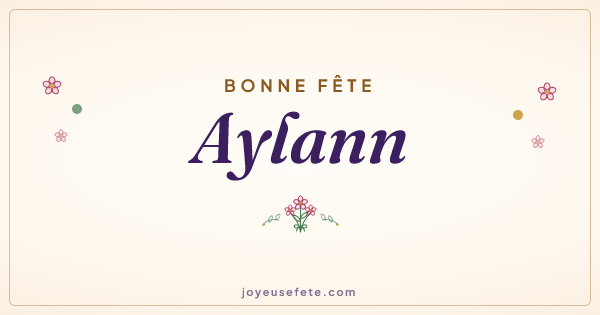 Image « Bonne fête Aylann » au format large