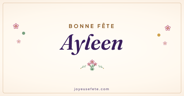 Image « Bonne fête Ayleen » au format large