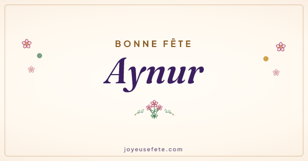 Image « Bonne fête Aynur » au format large