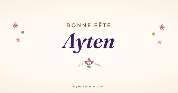 Image « Bonne fête Ayten » au format large