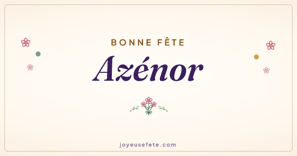 Image « Bonne fête Azénor » au format large