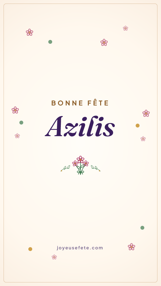 Image « Bonne fête Azilis » au format story