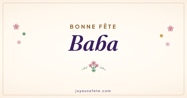 Image « Bonne fête Baba » au format large