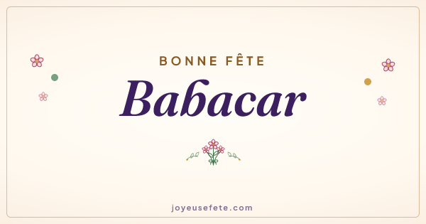 Image « Bonne fête Babacar » au format large